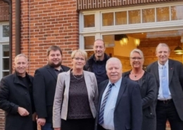von links nach rechts: Dirk Richter, Niklas Reineberg, Kerstin Johannes, Carsten Beelage, Hartmut Giese, Heike Frommhold und Heiner Bilger