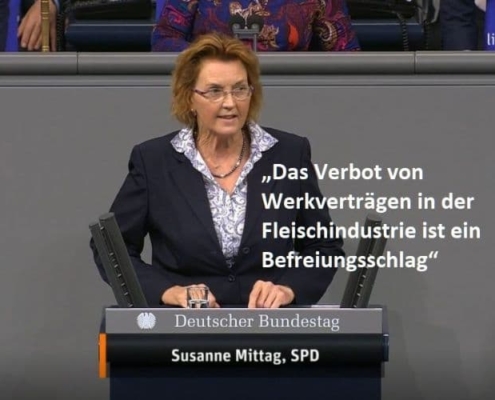 Susanne Mittag zum Verbot von Werkverträgen