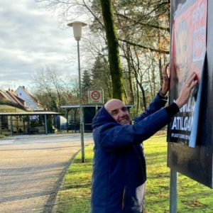 Plakat von Hamza Atilgan in Großenkneten