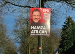 Plakat von Hamza Atilgan Bundestagskandidat für Ahlhorn